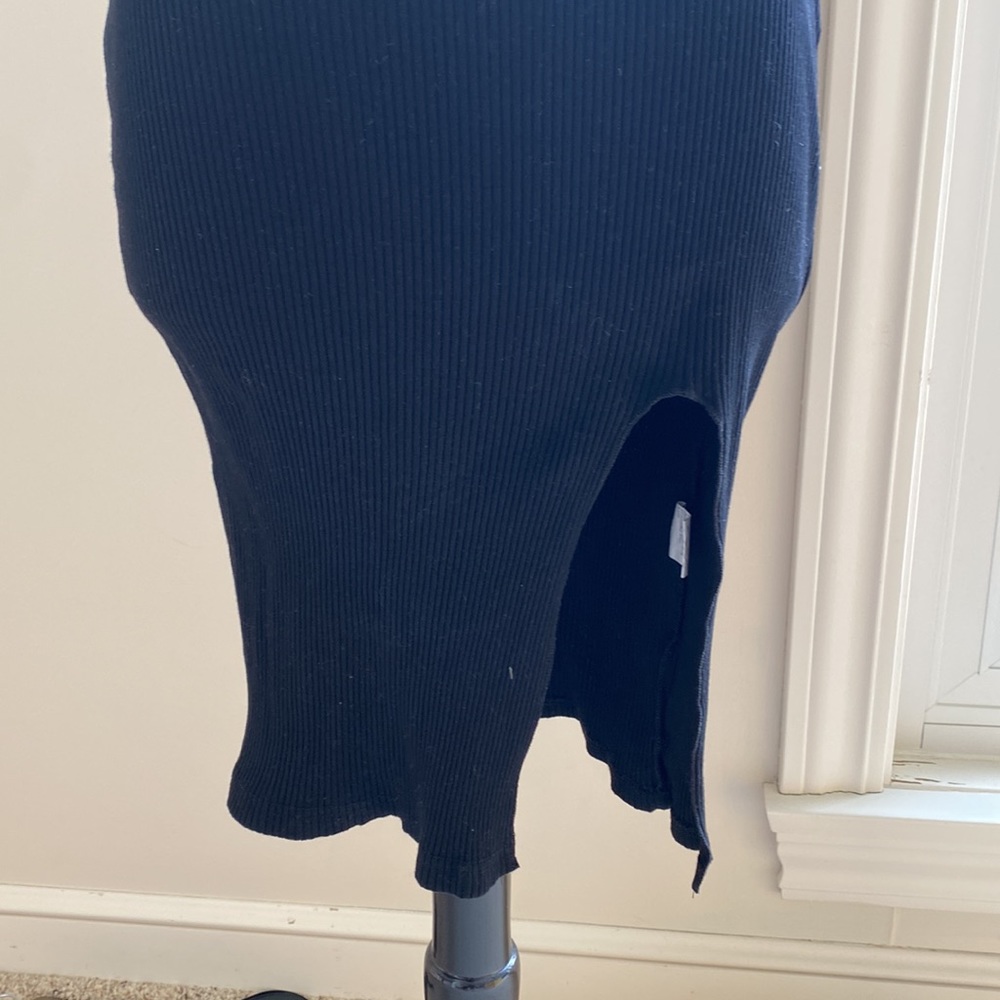 • Shein Black Ribbed Dress • - Picture 3 of 6